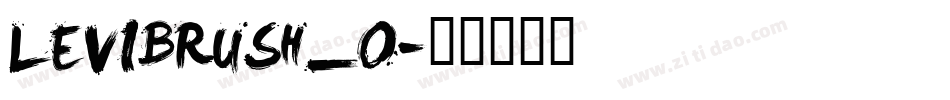 LEVIBRUSH_0字体转换