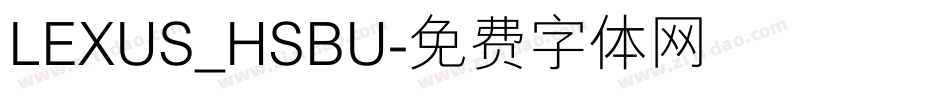 LEXUS_HSBU字体转换