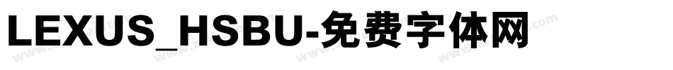 LEXUS_HSBU字体转换