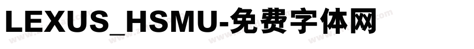 LEXUS_HSMU字体转换