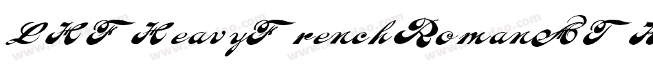 LHFHeavyFrenchRomanATK字体转换