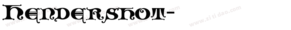 Hendershot字体转换