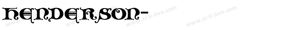 henderson字体转换