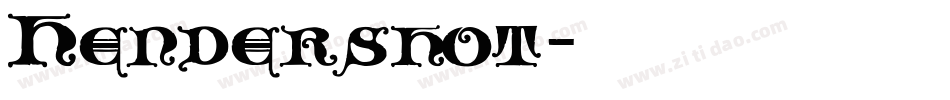 Hendershot字体转换