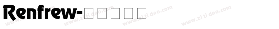 Renfrew字体转换