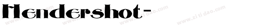 Hendershot字体转换