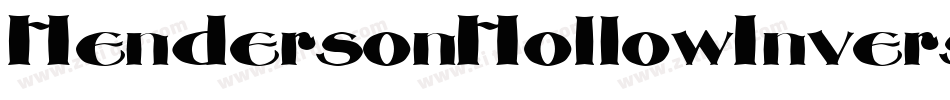 HendersonHollowInverse-2VgX字体转换