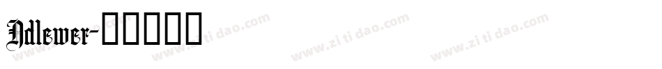 Ndlewer字体转换