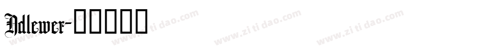 Ndlewer字体转换