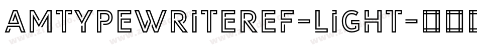 AmTypewriterEF-Light字体转换
