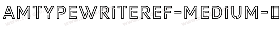 AmTypewriterEF-Medium字体转换