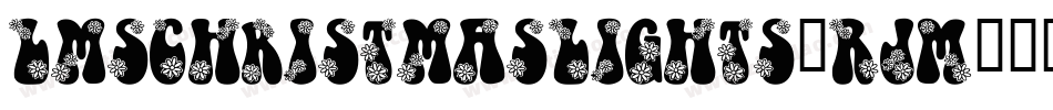 LmsChristmasLights-RJM6字体转换