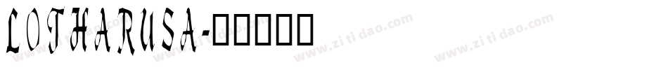 LOTHARUSA字体转换
