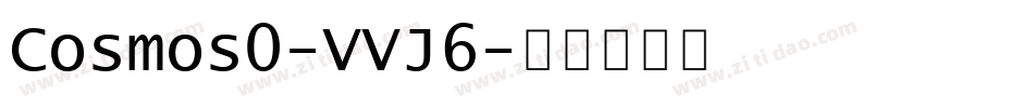 Cosmos0-VVJ6字体转换