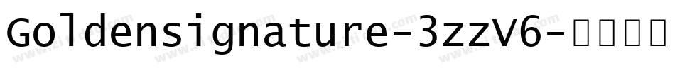 Goldensignature-3zzV6字体转换