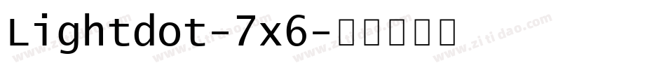 Lightdot-7x6字体转换
