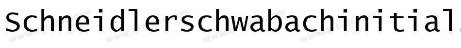 Schneidlerschwabachinitials-3zM6字体转换