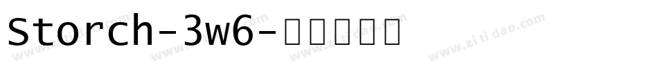 Storch-3w6字体转换