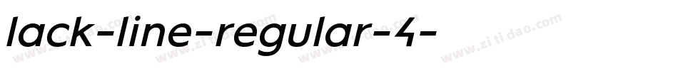 lack-line-regular-4字体转换