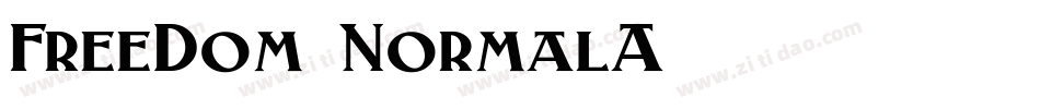FreeDom-NormalA字体转换