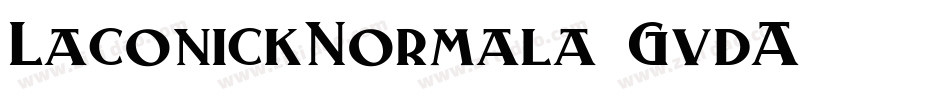 LaconickNormala-GvdA字体转换