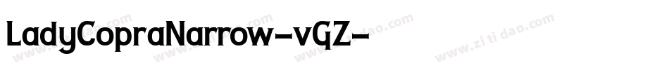 LadyCopraNarrow-vGZ字体转换