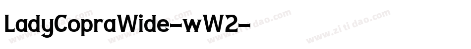 LadyCopraWide-wW2字体转换