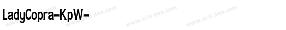 LadyCopra-KpW字体转换