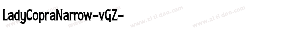 LadyCopraNarrow-vGZ字体转换