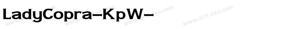 LadyCopra-KpW字体转换
