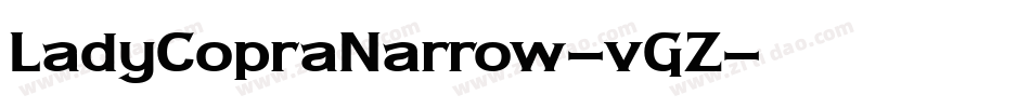 LadyCopraNarrow-vGZ字体转换