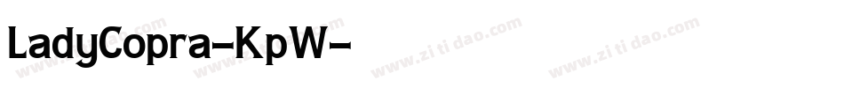 LadyCopra-KpW字体转换