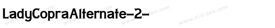 LadyCopraAlternate-2字体转换