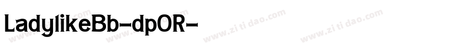 LadylikeBb-dpOR字体转换