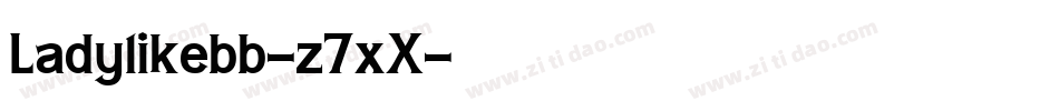 Ladylikebb-z7xX字体转换