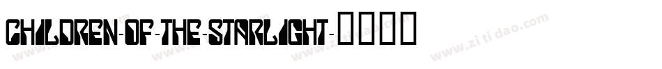 Children-of-the-Starlight字体转换