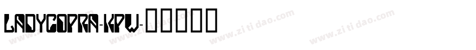 LadyCopra-KpW字体转换