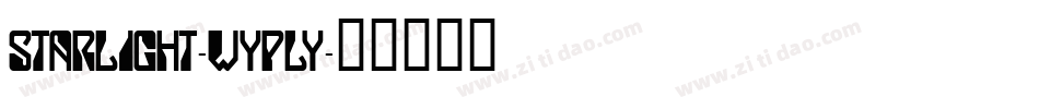 Starlight-WypLY字体转换