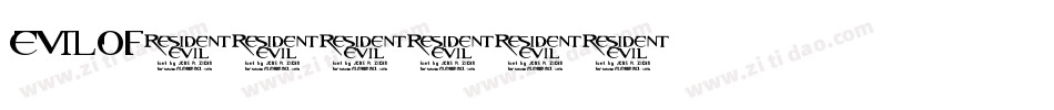 evilof字体转换