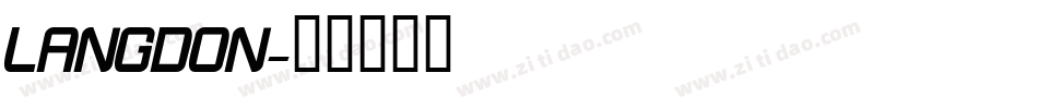 LANGDON字体转换