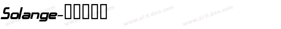 Solange字体转换