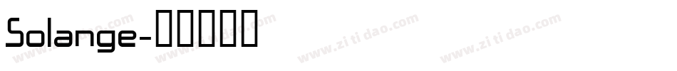 Solange字体转换