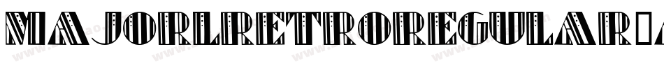 MajorlRetroRegular-aqom字体转换