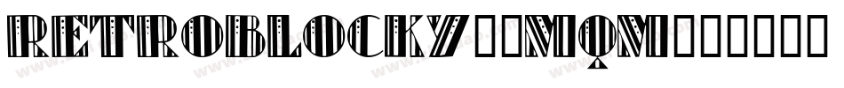 RetroBlocky-1MqM字体转换