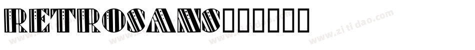 RetroSans字体转换
