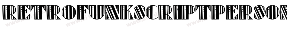 Retrofunkscriptpersonaluse-v6XO字体转换