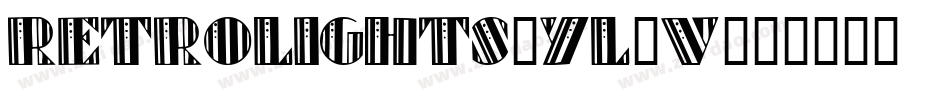 Retrolights-Yl2v字体转换