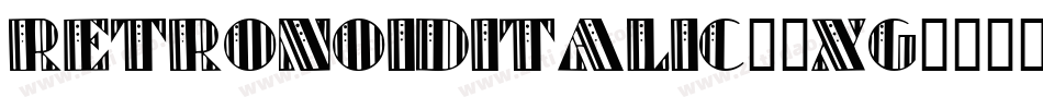 RetronoidItalic-8Xg2字体转换