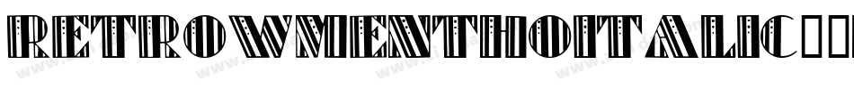 RetrowMenthoItalic-7BPOP字体转换