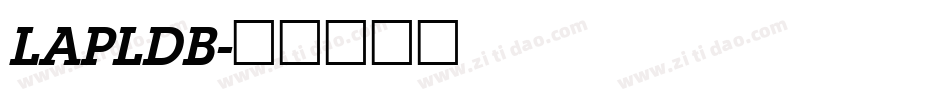 LAPLDB字体转换